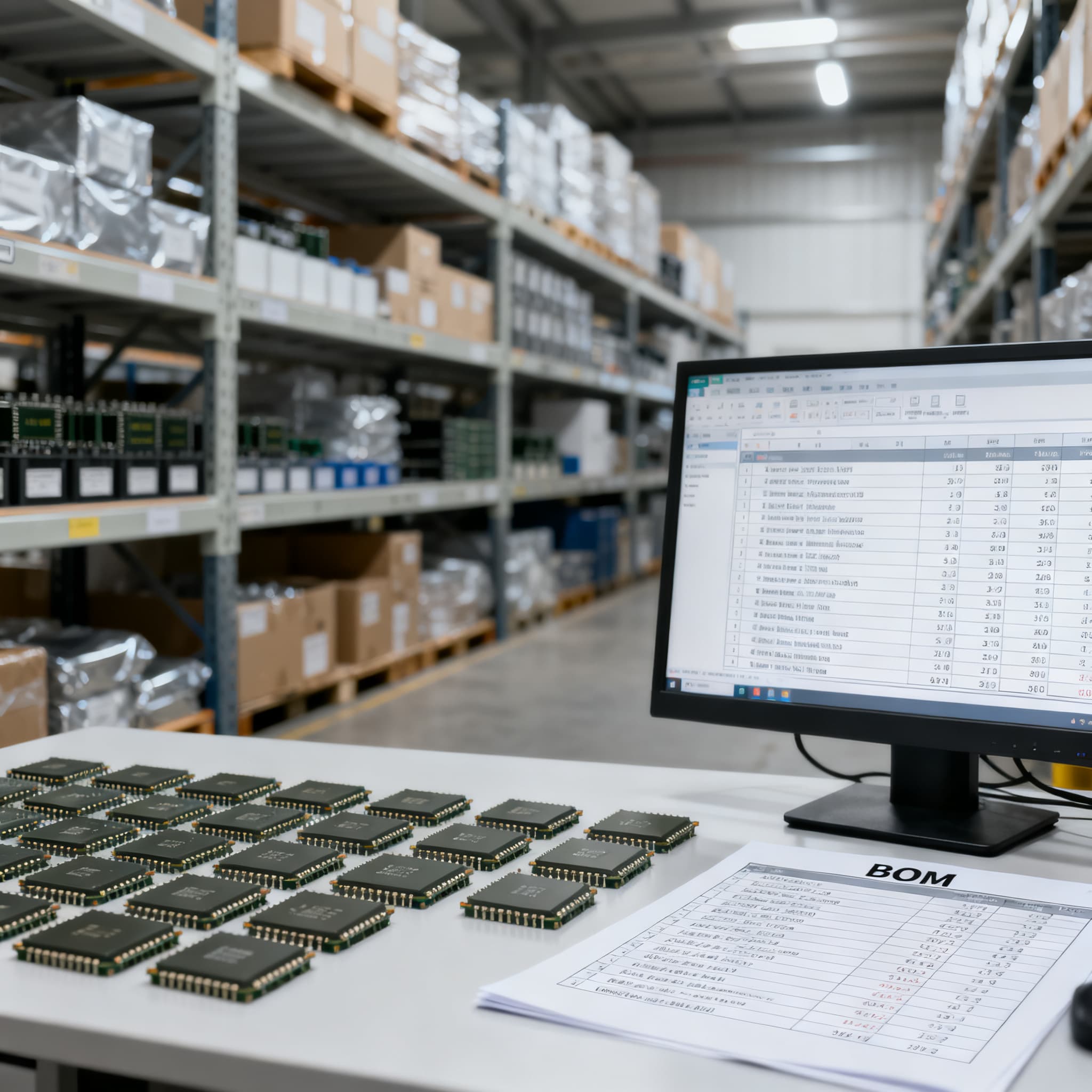 Electronic Component BOM Sourcing: Multi-Line Quote Consolidation