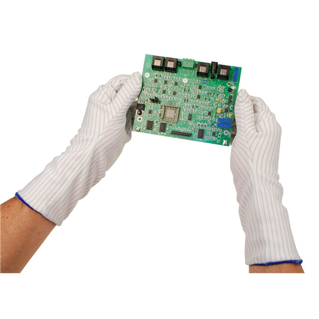 GLOVES POLY BLE MED