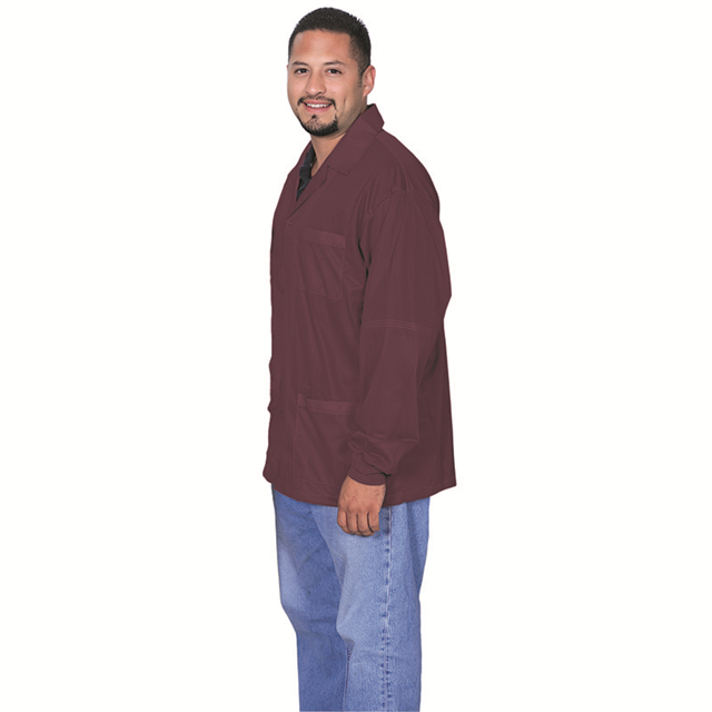 SMOCK JACKET - BURGUNDY XLG