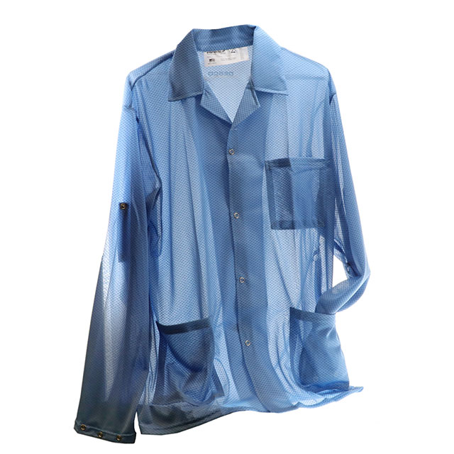 SMOCK JACKET POLY BLE 5XLG