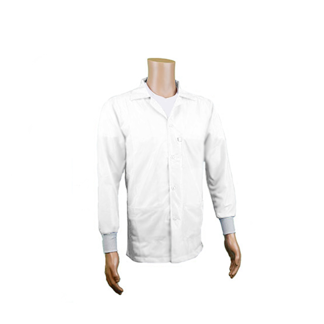 SMOCK JACKET POLY WHT MED