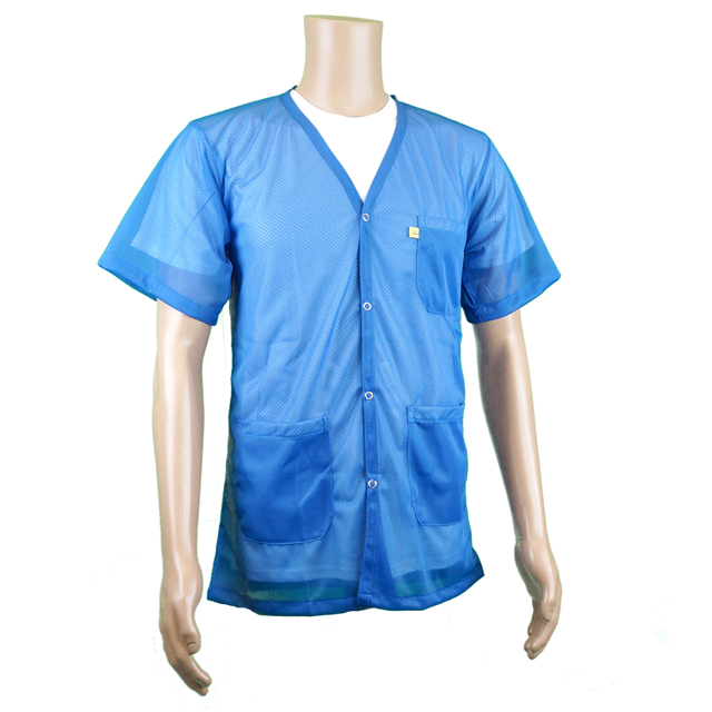SMOCK JACKET POLY LGT BLE 2XLG