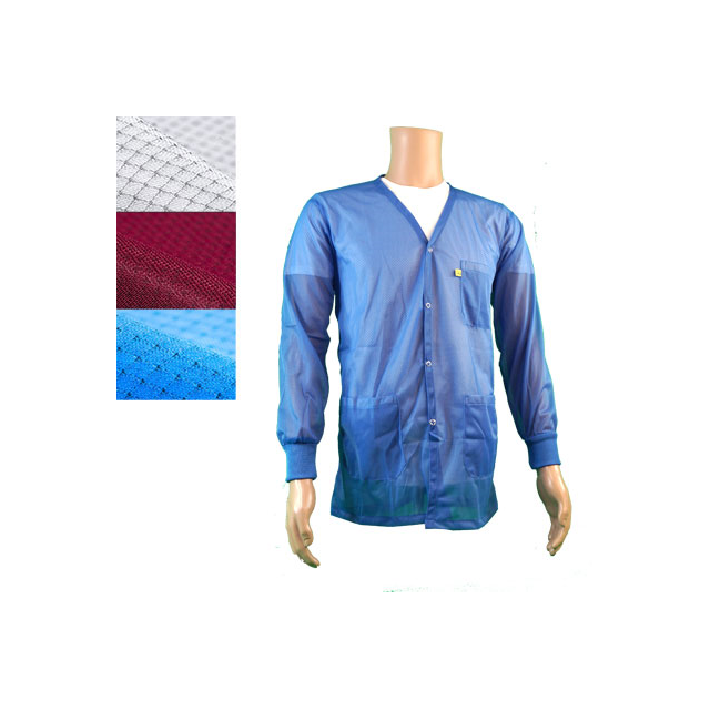 SMOCK JACKET POLY WHT 4XLG