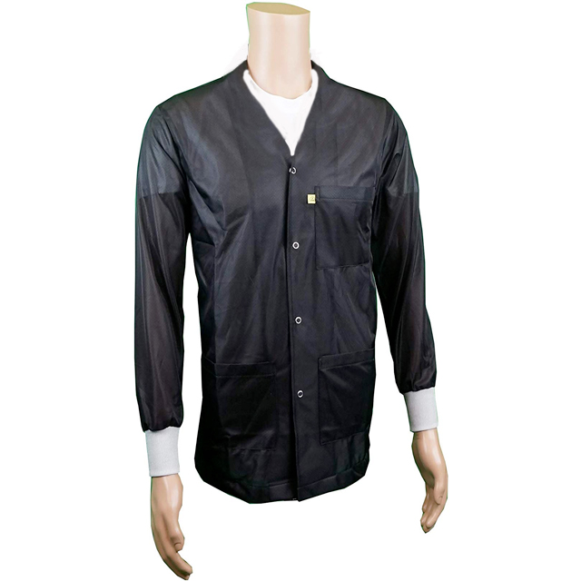 SMOCK JACKET POLY BLACK 3XLG
