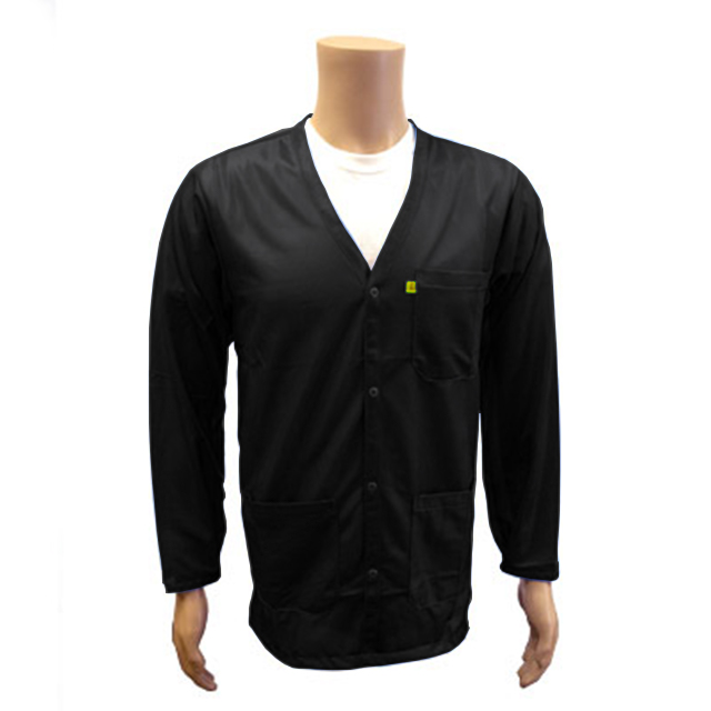 SMOCK JACKET POLY BLACK 4XLG