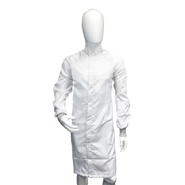 LAB COAT W/SNAP POLY WHT 4XLG