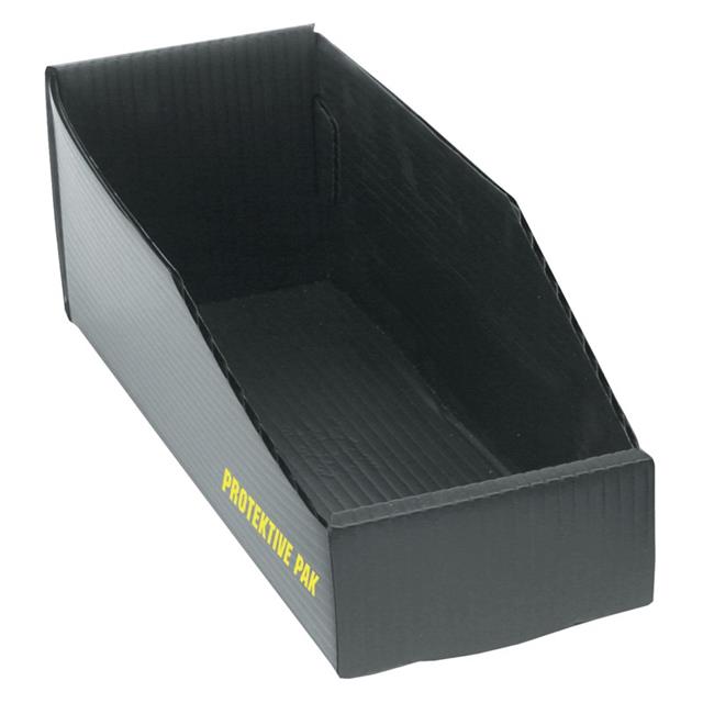 BOX OPEN BIN PLASTEK 12X2X4