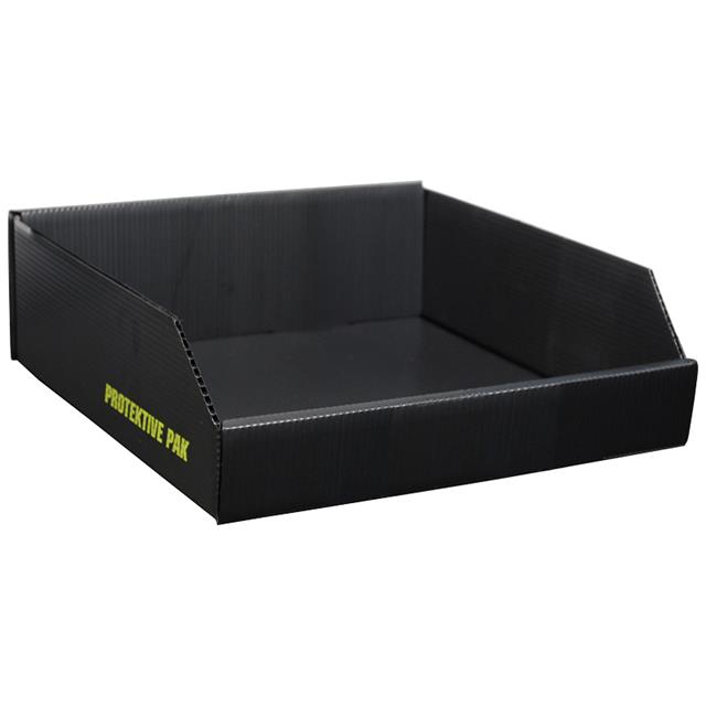 BIN BOX OPEN PLASTEK 12X12X4