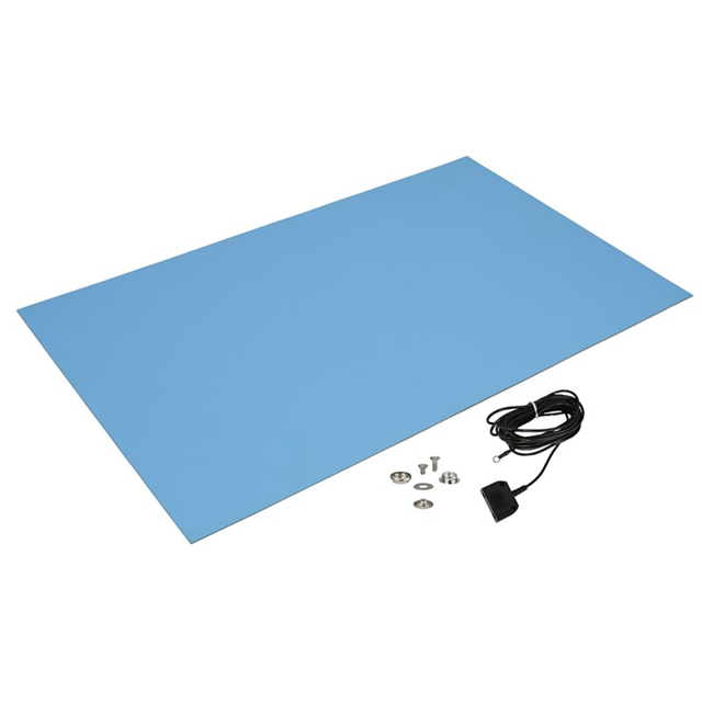 TABLE MAT RUBBER LIGHT BLUE 4'