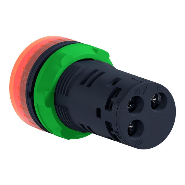 BUZZER 22MM PNL MNT RED ILLUM