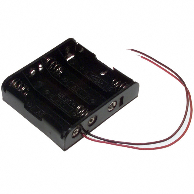 BATT HOLDER AA 4 CELL 6" LEADS