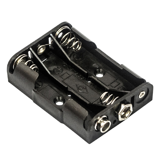 BATTERY HOLDER AAA 3 CELL SNAP