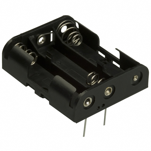 BATTERY HOLDER AA 3 CELL PC PIN