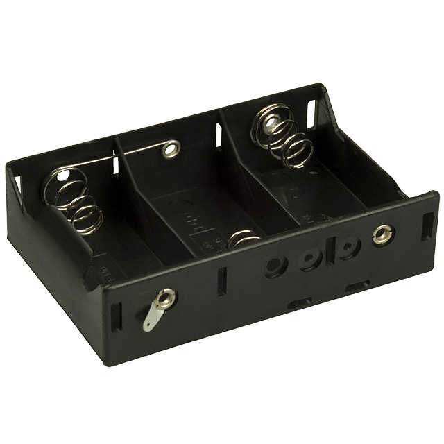 BATT HOLDER D 3 CELL SOLDER LUG