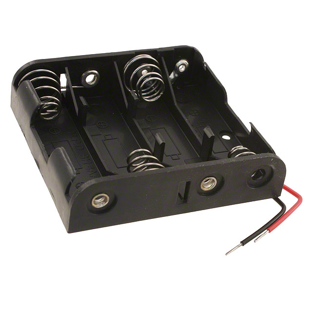 BATTERY HOLDER AA 4 CELL LEADS