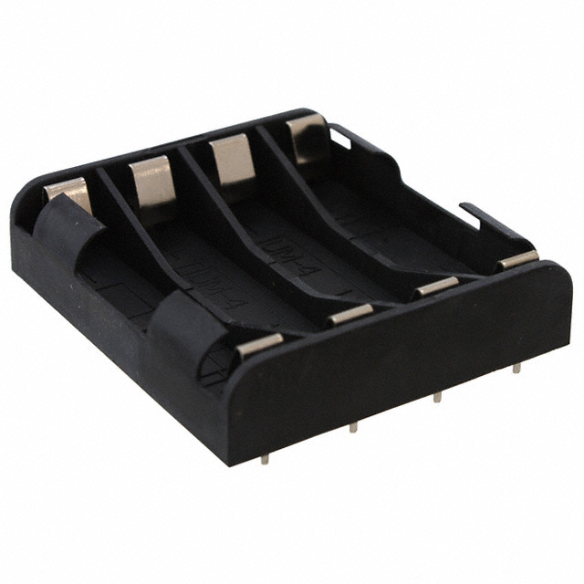 BATTERY HOLDER AAA 4 CELL PC PIN