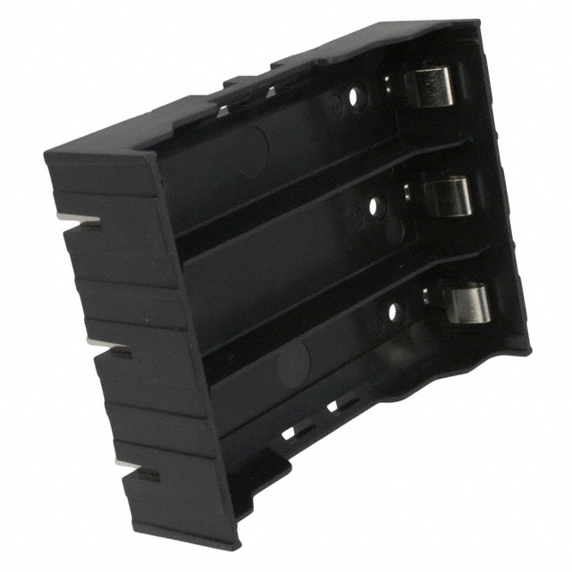 BATT HOLDER 18650 3 CELL PC PIN