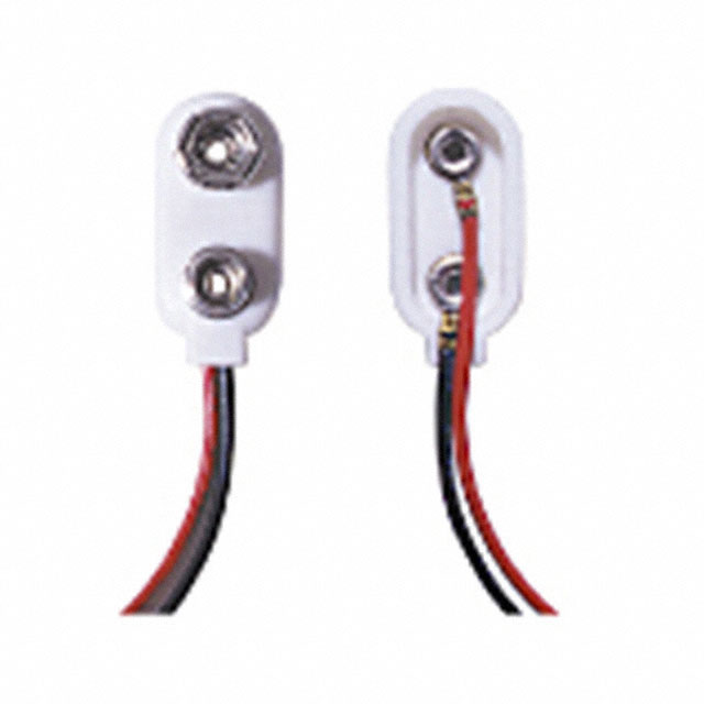 BATT CONNECTOR SNAP 9V 3" LEADS