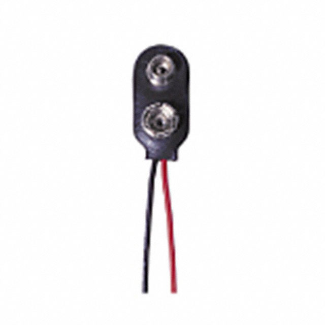 BATT CONNECTOR SNAP 9V 4" LEADS