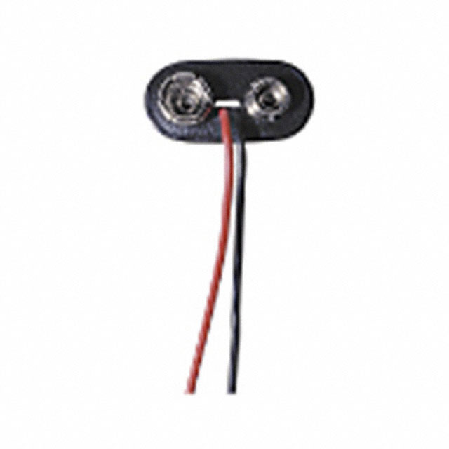 BATT CONNECTOR SNAP 9V 6" LEADS