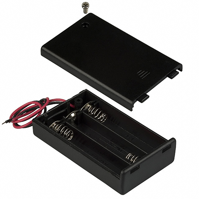 BATT HOLDER AAA 3 CELL 6" LEADS