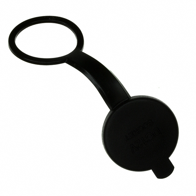 CAP SOCKET CIGARETTE RUBBER BK