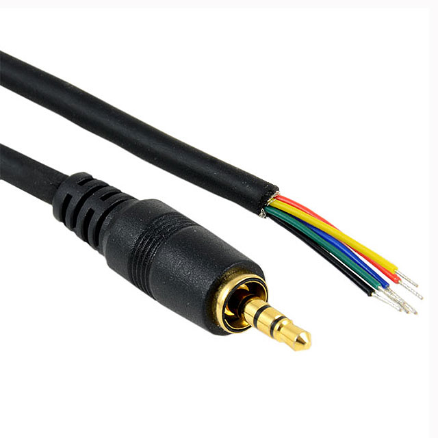 CONN CABLE ASSY 3.5MM 6COND 6'