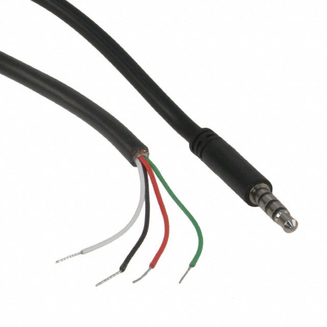 CBL ASSY 3.5MM SLIM 6' 4C BLK