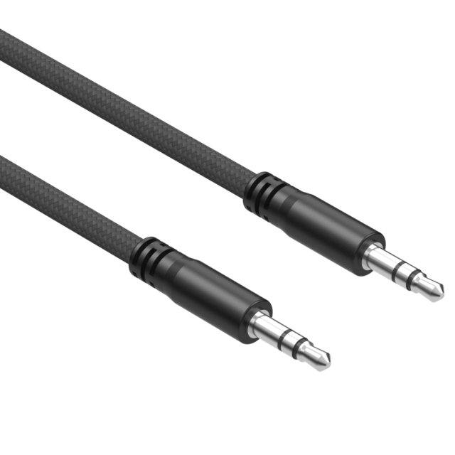 CBL 3.5MM 3CON M-M 6' SHIELDED