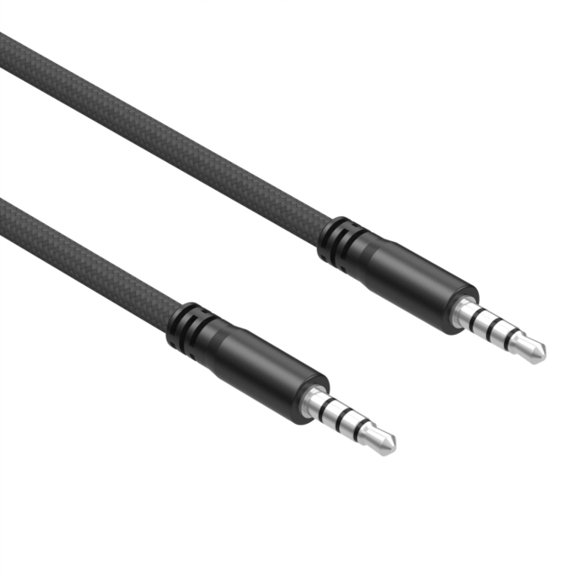 CBL 3.5MM 4CON M-M 6' SHIELDED
