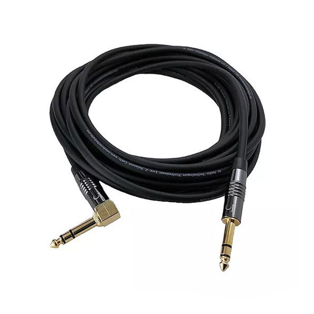 CABLE CHR/GOLD 90 CONN STEREO 3'