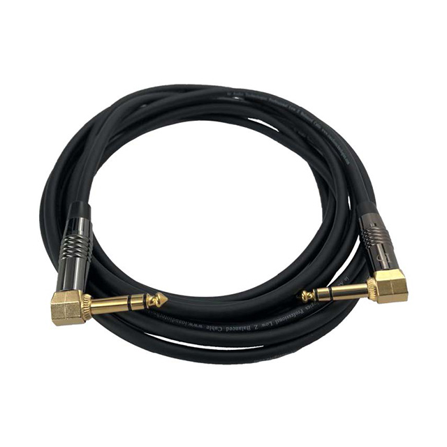 CABLE CHR/GOLD 90 CONN STEREO 3'