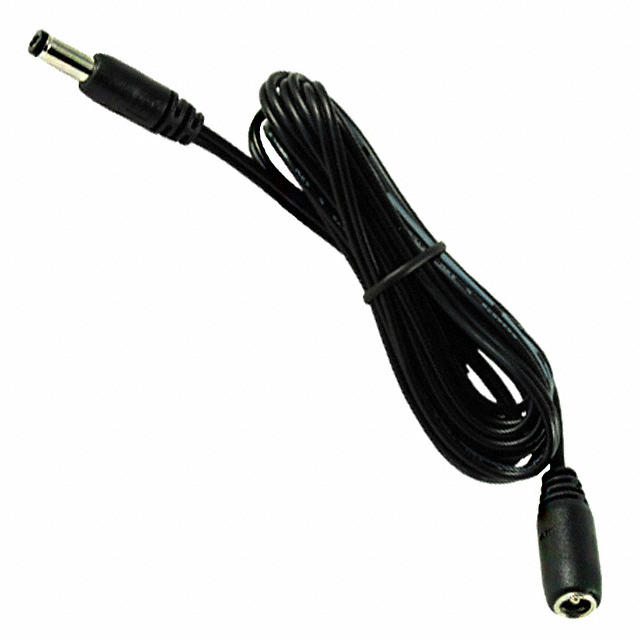CBL ASSY 2.1MM JACK-PLG FLAT 6'