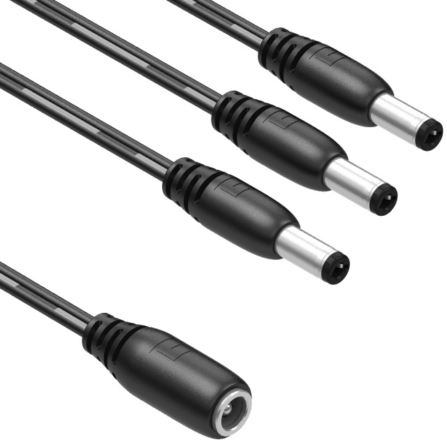 CBL ASSY 2.1MM JK-PLG FLAT 1.48'