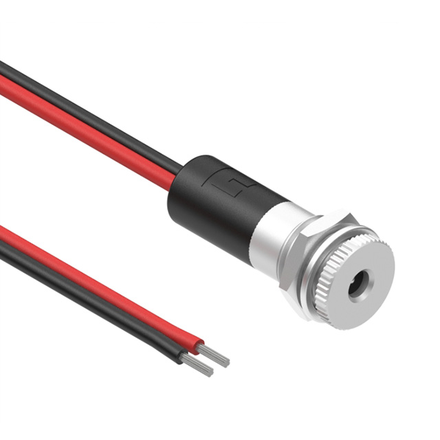 CBL ASSY 1.35MM JACK-CBL FLAT 1'