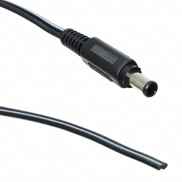 CBL ASSY 2.1MM PLUG-CBL RND 5.9'