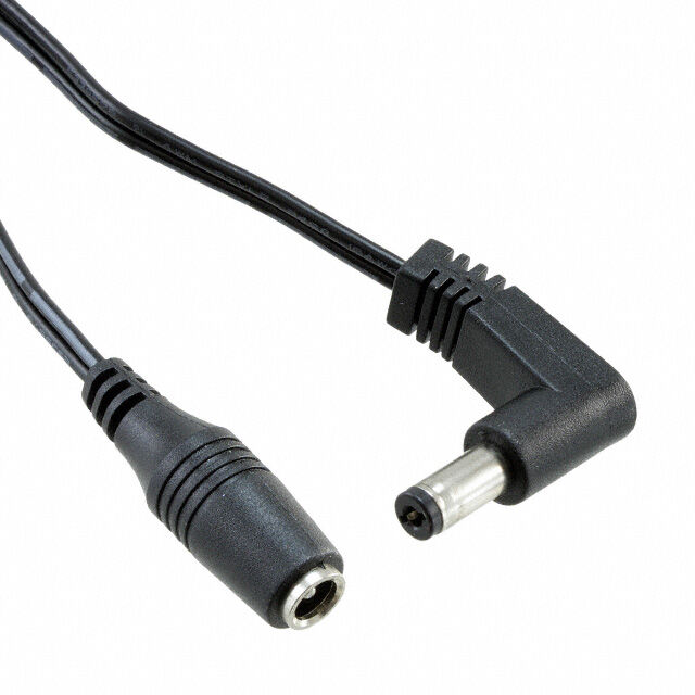 CBL ASSY 2.1MM JACK-PLG FLAT 6'