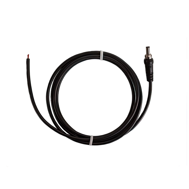 CBL ASSY 2.1MM PLUG-CBL RND 6.6'