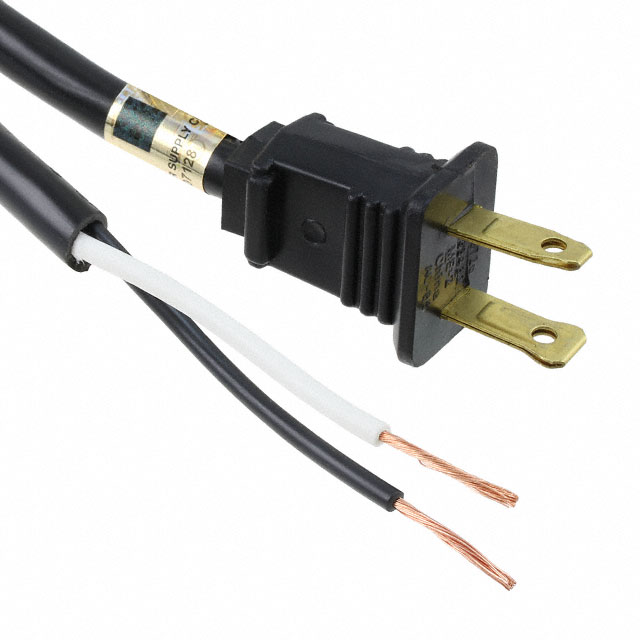 CORD 16AWG NEMA 1-15P TO CBL 8'