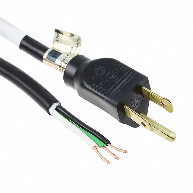 CORD 16AWG NEMA 5-15P TO CBL 8'