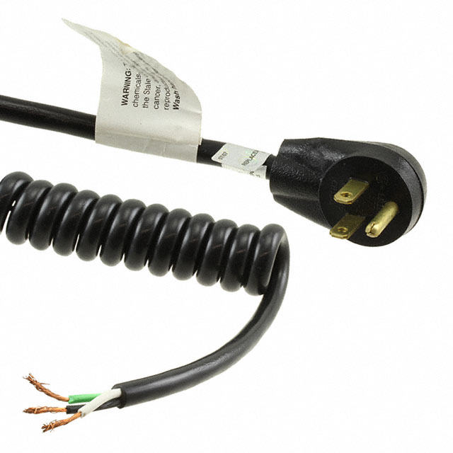 CORD 16AWG NEMA 5-15P TO CBL 12'