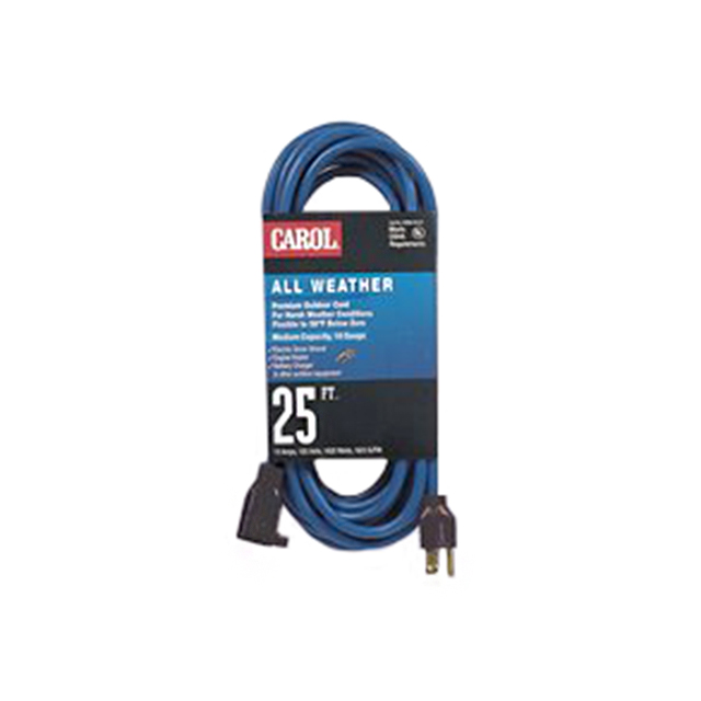 CORD 16AWG NEMA5-15P - 5-15R 25'
