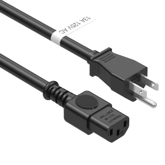 CORD 16AWG NEMA5-15P - C13 9.84'