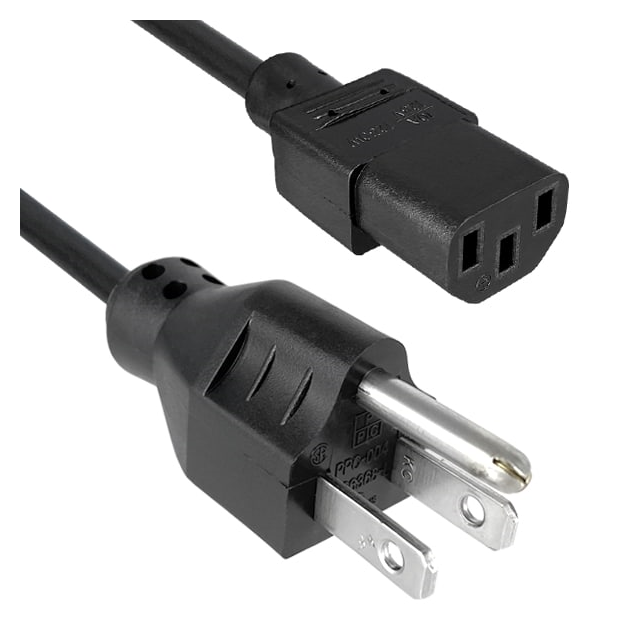 CORD 18AWG NEMA5-15P - IEC320 6'