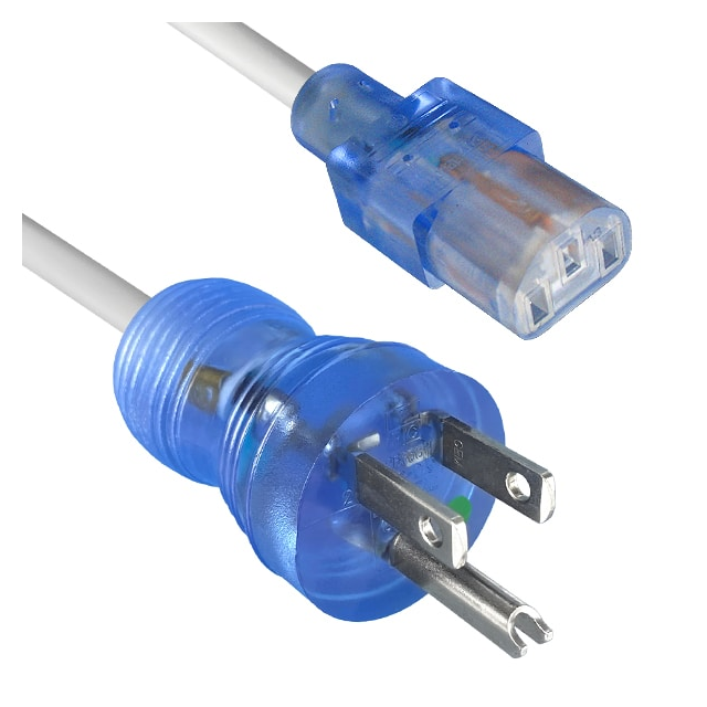 CORD 18AWG NEMA5-15P - IEC320 8'