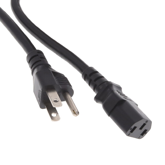 CORD 16AWG NEMA 5-15P-IEC 320 7'