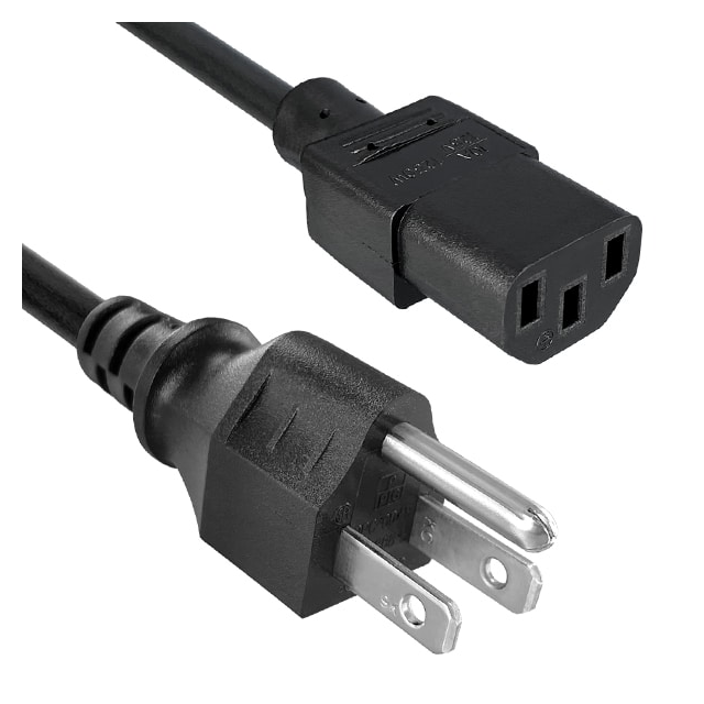 CORD 18AWG 5-15P - 320-C13 6.56'