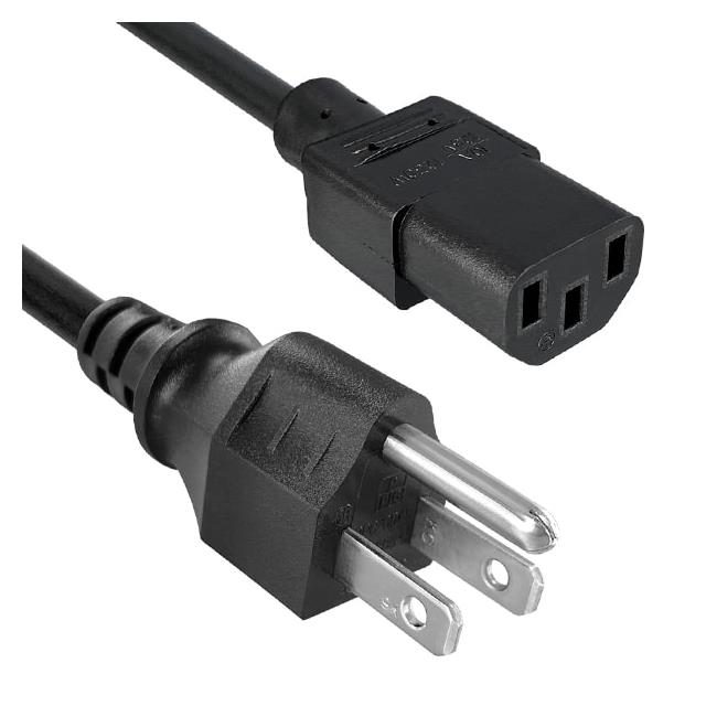 CORD 18AWG 5-15P - 320-C13 9.84'