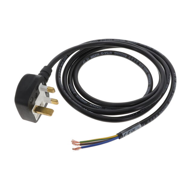 UK STRIPPED CORDSET FUSED 13A 2.