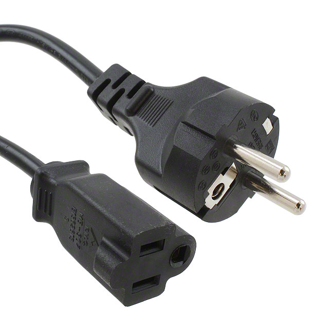 CORD CEE 7/7 TO NEMA 5-15R 6.56'